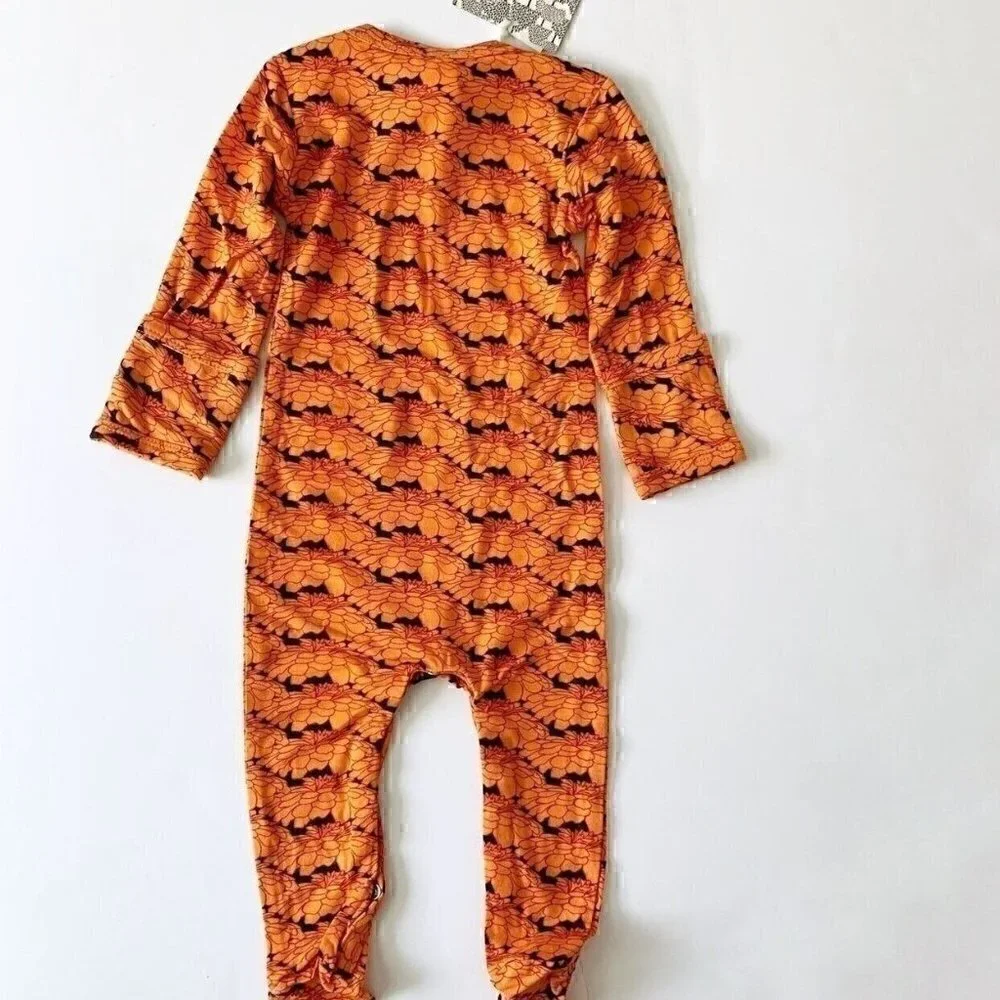 NWT Kate Quinn Organics 0-3 Months Bamboo Baby Footie